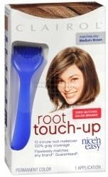 THREE PACKS of Clairol Nice n Easy Root Touch Up Dark Brown 4, – 6.37