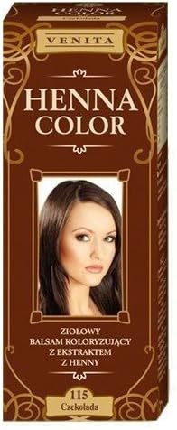 Henna Color 115 Chocolate Hair Balm Hair Colour Effects Ecological Effect Natural Hair Dye, – 8.98
