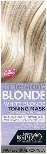 Knight & Wilson Colour-Freedom Blonde Anti-Yellow Toner Mask, Semi Permanent Conditioning Treatment, Neutralises Yellow and Brassy Tones for Naturally Light, Bleached, Grey & Coloured Hair 150ml, – 6.99