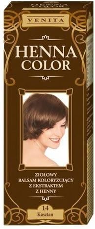 Henna Color 14 Chestnut Hair Balsam Hair Color Effect Of Natural Hair Dye Hen Eco, – 8.98