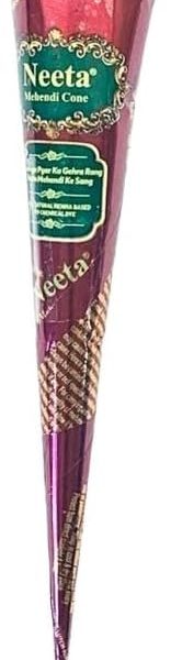 1 x Fresh Neeta Henna Mehndi Cones Neeta Henna Cones For Temporary Body Art Tattoo All Natural Herbal Pure Henna Mahendi Paste Cones (Neeta Henna Cones x 1), – 2.39