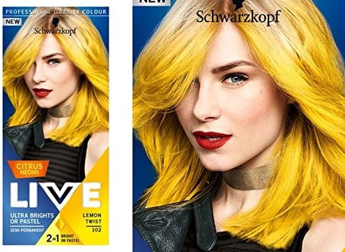 Schwarzkopf Live Semi Permanent Colour Citrus Neon’S 107 Lemon Twist, – 4.15