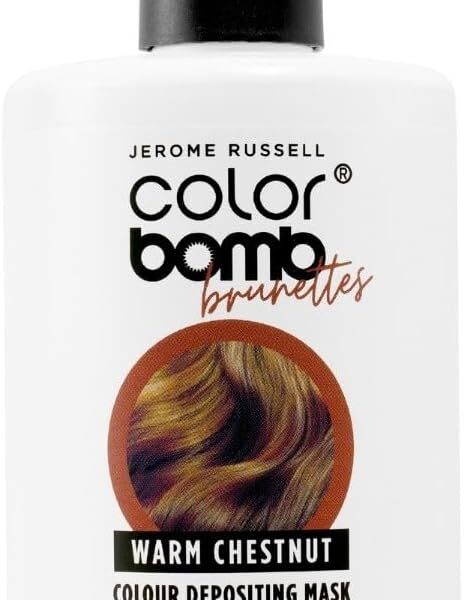 Jerome Russell Color Bomb Brunettes  Warm Chestnut Colour Depositing Conditioning Mask, 300ml, – 14.99