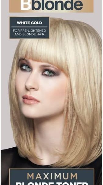 Jerome Russell Bblonde White Gold Maximum Blonde Toner  Non-Permanent Hair Toner for Pre-Lightened & Blonde Hair Colour, Hair Dye with No Ammonia or Peroxide, Lasts 8 Washes, 75ml, – 8.27