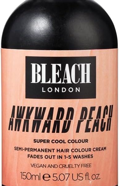 Bleach London Awkward Peach – Pastel Peach Hair Dye – Vegan & PETA-Approved Semi-Permanent Direct Dye- 150 ml, –