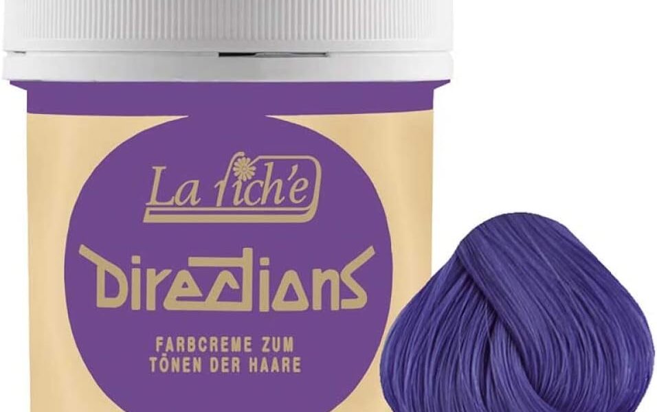 DIRECTIONS Violet Semi-Permanent Hair Colour – 88ml Tub, – 5.99