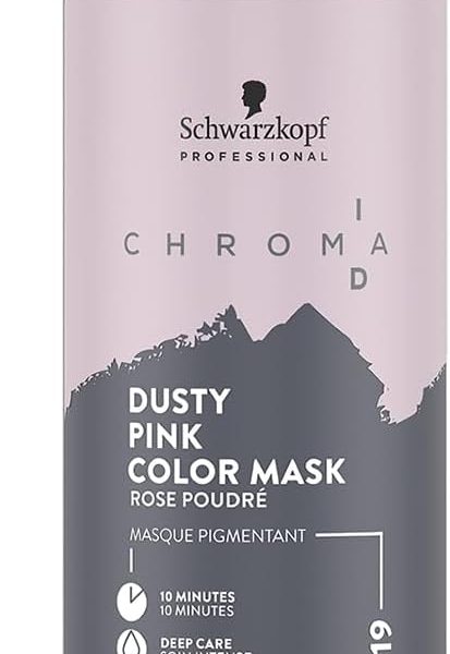 Schwarzkopf Professional CHROMA ID Bonding Color Mask Semi Permanent Mix And Tone Color System Toning Enhancing Refreshing Intense Care Deep Conditioning Shine Vegan Formula 9,5-19 Dusty Pink 300 ml, – 22.27