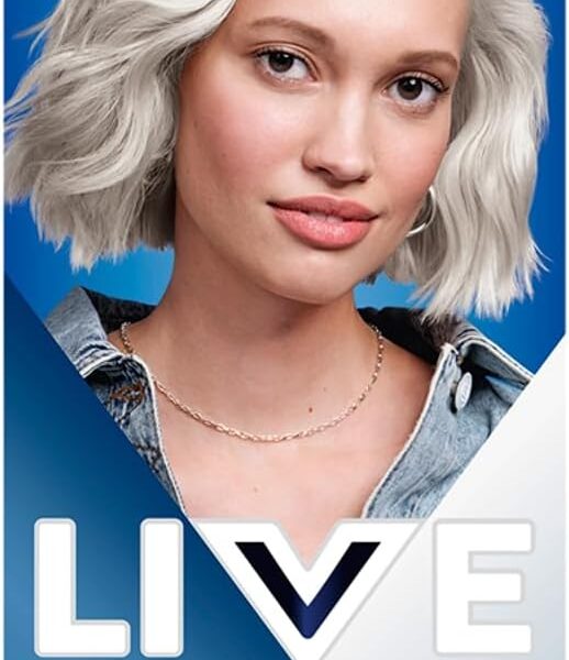 Schwarzkopf LIVE Post-Bleach Hair Toner, Ice White Semi-Permanent Colour Toner, for Cool Blondes, Ice Blonde Toner Neutralises Brassiness and Yellow Tones for up to 16 Washes, – 6.50