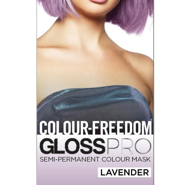 Colour-Freedom Gloss Pro 150ml Lavendar Semi-Permanent Hair Colour – Ultra-Vibrant Vegan Colour Mask with PurePlex | Ammonia Free Colour Lasts Up To 6-10 Washes, – 8.99