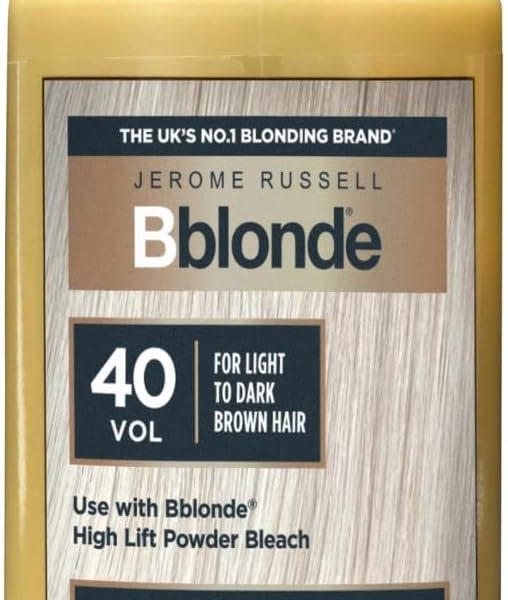 Jerome Russell Bblonde Cream Peroxide, 40 Volume, 12% Peroxide, Lifts 8-9 Levels, 75ml, – 1.70