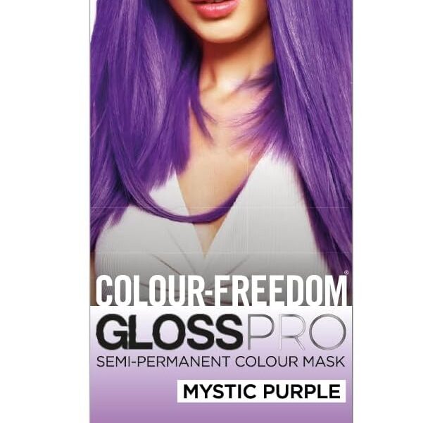 Colour-Freedom Gloss Pro 150ml Mystic Purple Semi-Permanent Hair Colour – Ultra-Vibrant Vegan Colour Mask with PurePlex | Ammonia Free Colour Lasts Up To 6-10 Washes, – 8.99