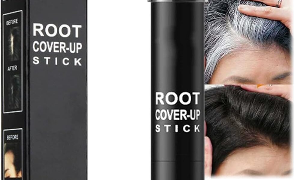 Hair Dye Stick: Your Root Concealer For AllInstantly Conceal White And Grey Hair Effortless Black Root Touch – UpWindproof And Sweatproof Formula .Suitable ForWomen And Men(Black, – 6.59