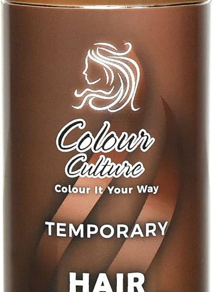 Colour Culture Hair Colour Spray 125ml-Brown, Temporary Coloured Hair Dye, Hurtless Easy Wash-Out Hairspray, Washable Hair Colour Spray for Halloween & Theme Party, Fancy Dress Up, For Kids Adults, –