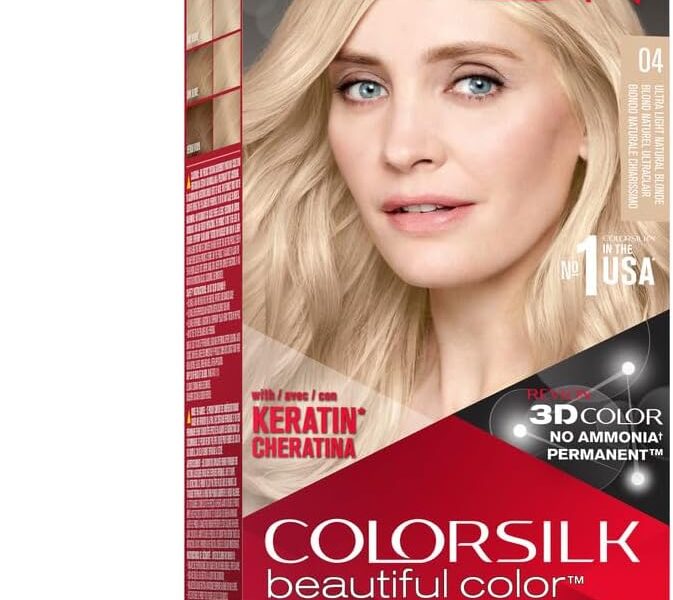 Revlon ColorSilk Beautiful Permanent Color, Ultra Light Natural Blonde 04 1 Each by Colorsilk, – 7.09