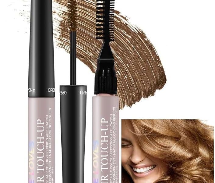 Root Touch Up Light Brown,Grey Hair Cover Up Temporary Hair Root Colour Touch Up,Semi-Permanent Hair Dye Sweatproof Temporary Brush on Colour,Grey Hair Cover Up,Touch Up Hair Dye,Hair Root Powder, – 5.29
