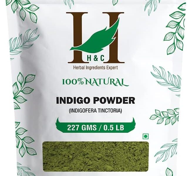 H&C Indigo Powder (Indigofera Tinctoria) – 227g Pack | For Hair Coloring, – 8.99