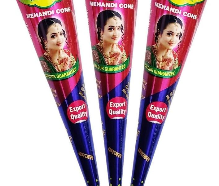 OCTAZI – KAJAL HENNA CONES – Dark Brown Indian Mehendi Cones For Temporary Body Art Tattoo All Natural Organic Herbal Pure Mehndi Henna Paste Cone, No Chemicals, No Dyes, Ready To Use (Pack of 6), – 5.99