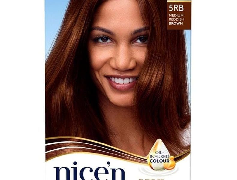 Nice ‘n Easy Natural Medium Reddish Brown Permanent Hair Dye 118C/5RB, – 598