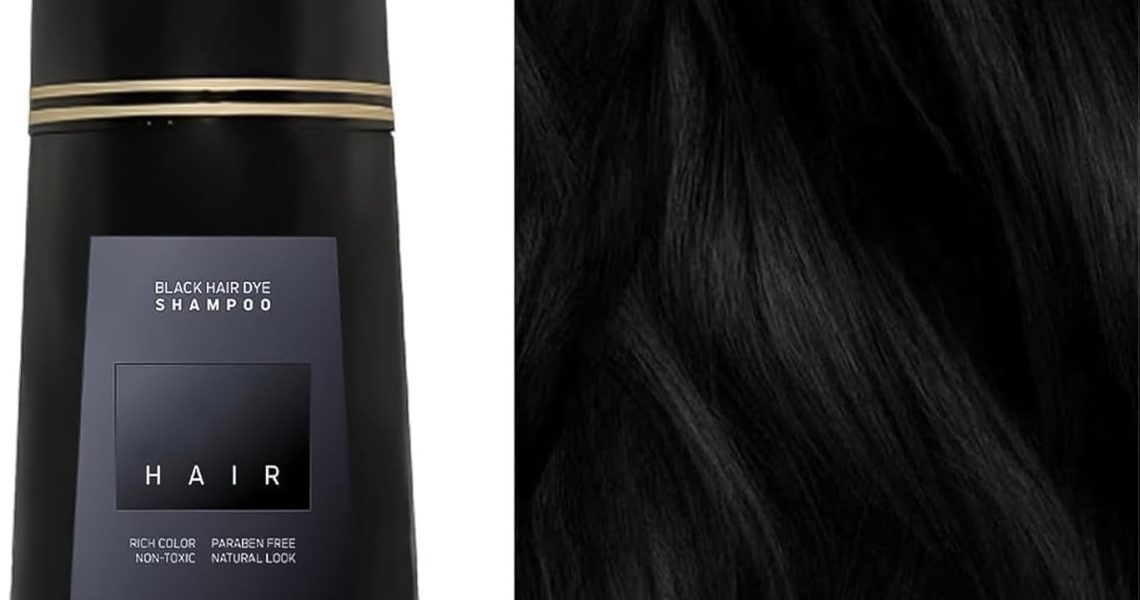 Katslyn Hair Dye Shampoo Women,3 in 1 Hair Dyeing+nourishing+growing Natural Black Shampoo,Full Coverage Gentle Hair Dye Shampoo,Black Hair Instant Dye Shampoo for Women and Men Lasts 30 Days(Black), – 15.98