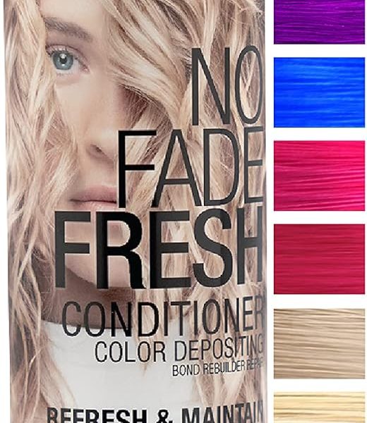 No Fade Fresh Natural Blonde Hair Color Depositing Conditioner with BondHeal Bond Rebuilder – Vegan, Cruelty Free – Sandy Blonde Color Maintaining Hair Dye – Sulfate, Paraben Free 6.4 oz, – 28.54