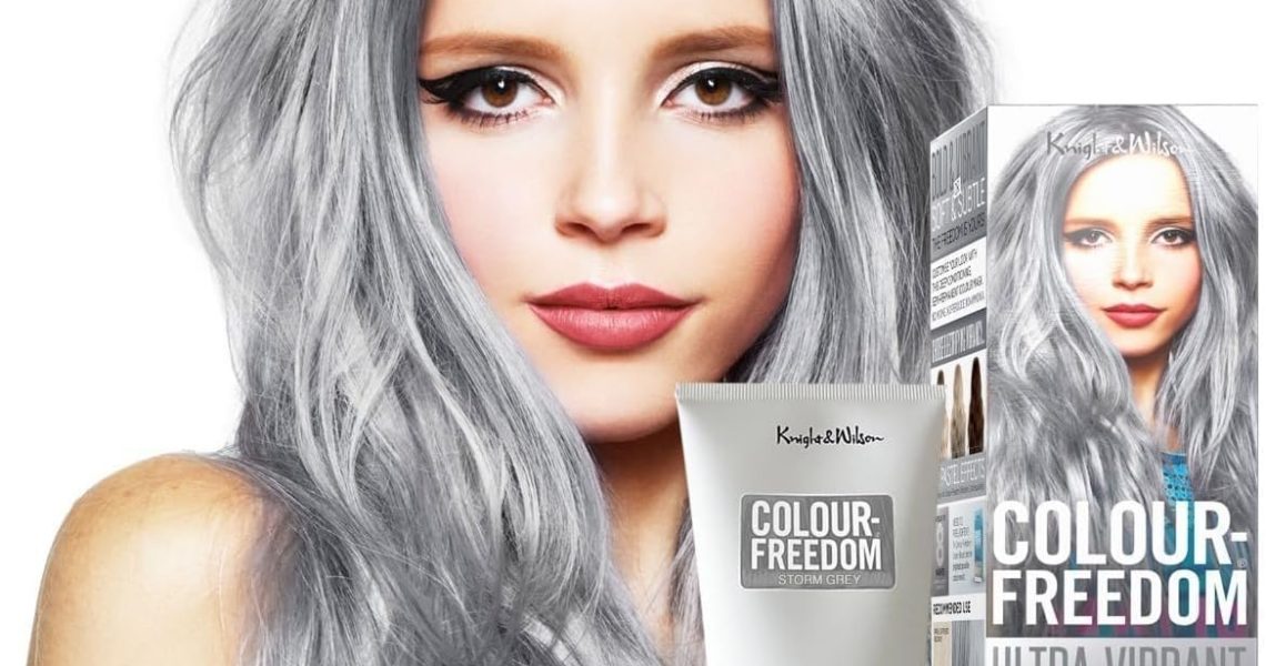 Knight & Wilson Colour-Freedom 150ml Storm Grey Semi-Permanent Hair Colour – Ultra-Vibrant Vegan Friendly Colour Mask with Shine Booster Complex – Ammonia Free Colour Lasts Up To 6-10 Washes, – 8.99