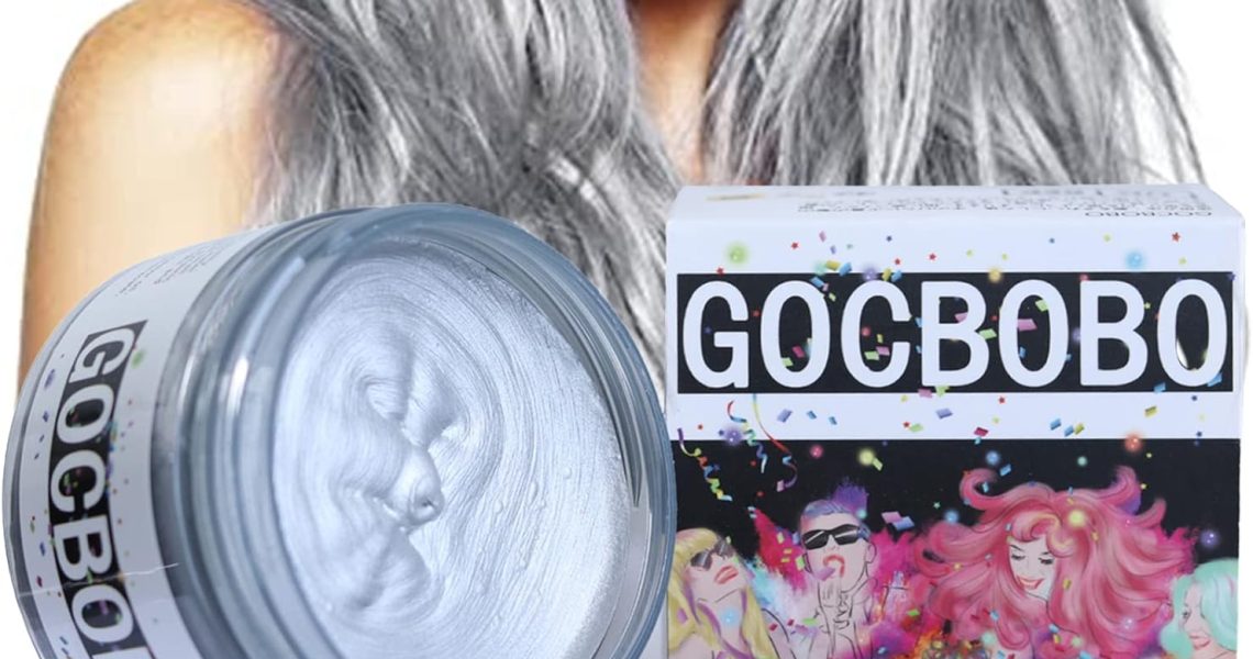 Temporary Hair Colour Wax Silver Gray Unisex Fashion Styling Wax Washable Hair Dye Cream for Halloween Cosplay Masquerade (4.23 oz/120 g), – 9.98