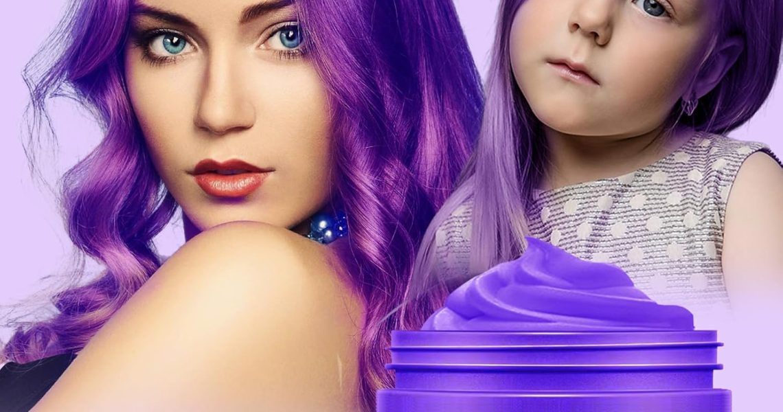 COLAYERIST Purple Temporary Hair Dye Wax WashableTemporary Hair Colour Spray for kids, Hair Makeup Paint Wax for Parties or Cosplay, Hair Coloring Products No Messy, – 9.99