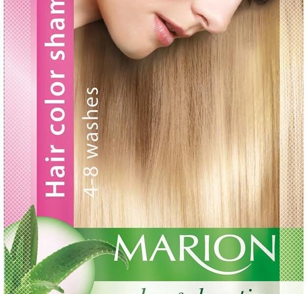 Marion Hair Color Shampoo in Sachet Lasting 4-8 Washes – 51 – Light Pearl Blonde, – 2.70