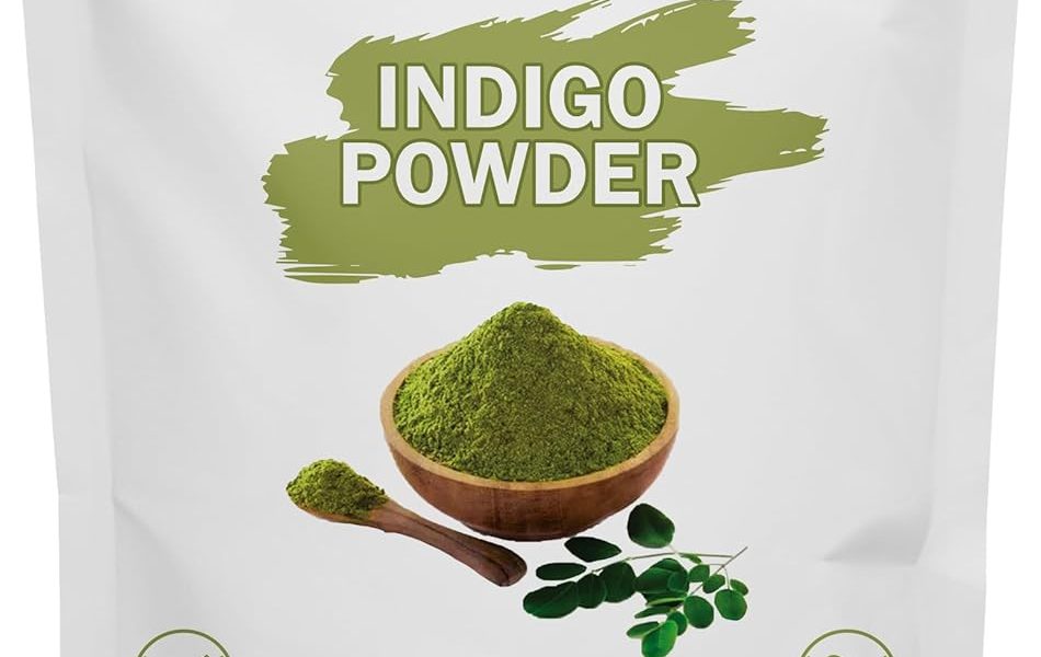 mGanna 100% Natural Indigo Powder for Hair Dye and Coloring 0.50 LBS 227 GMS | No Sulfates | No PPD or Any Chemicals for Healthy Hair Care, – 7.99