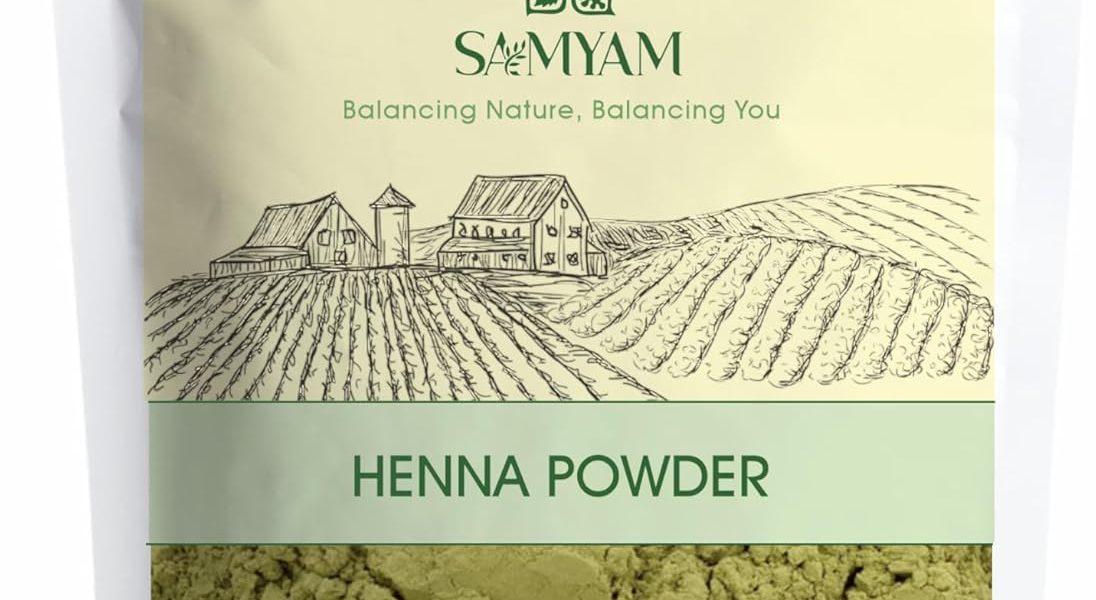 SAMYAM Pure Henna Powder – 1Kg Pack | Natural Hair Color, Triple Sifted Rajasthani Henna, PPD Free, – 14.16