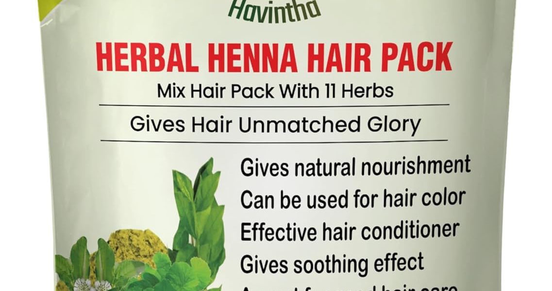 Havintha Natural Herbal Henna Hair Pack 11 Herbs Mix Mehandi Powder (227 G) |, – 11.99