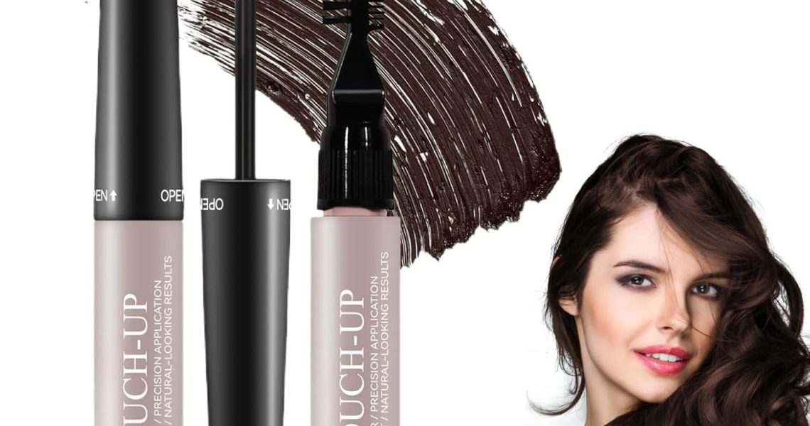 Root Touch Up Stick,Hair Root Colour Touch Up with Type 3 Brush,Hair Dye Temporary Brush,Beard Colouring Hair Dye,Root Touch Up Dark Brown,Hair Dye For Women Mascara Root Coverage (Deep Brown 01), – 4.99
