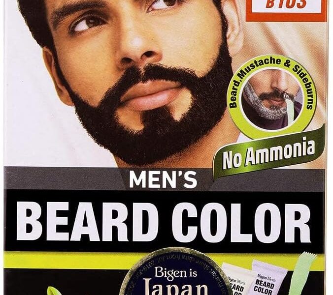 Bigen Men’s Beard Colour | No Ammonia Formula with Aloe Extract & Olive Oil – 103 Dark Brown, – 10.67