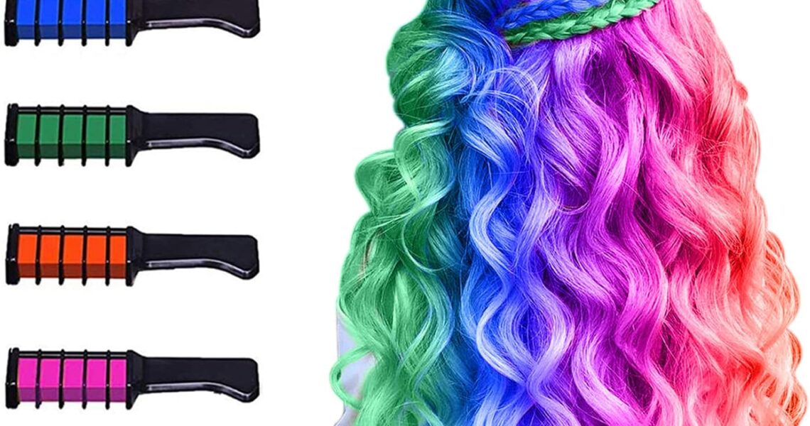 Hair Chalk for Girls, MSDADA Hair Spray Colour for Kids, Temporary Hair Color Dye for Kids Gifts for Girls Washable Kids Hair Dye for Birthday Christmas Stocking Stuffers Makeup Age 4 5 6 7 8-12+, – 7.99