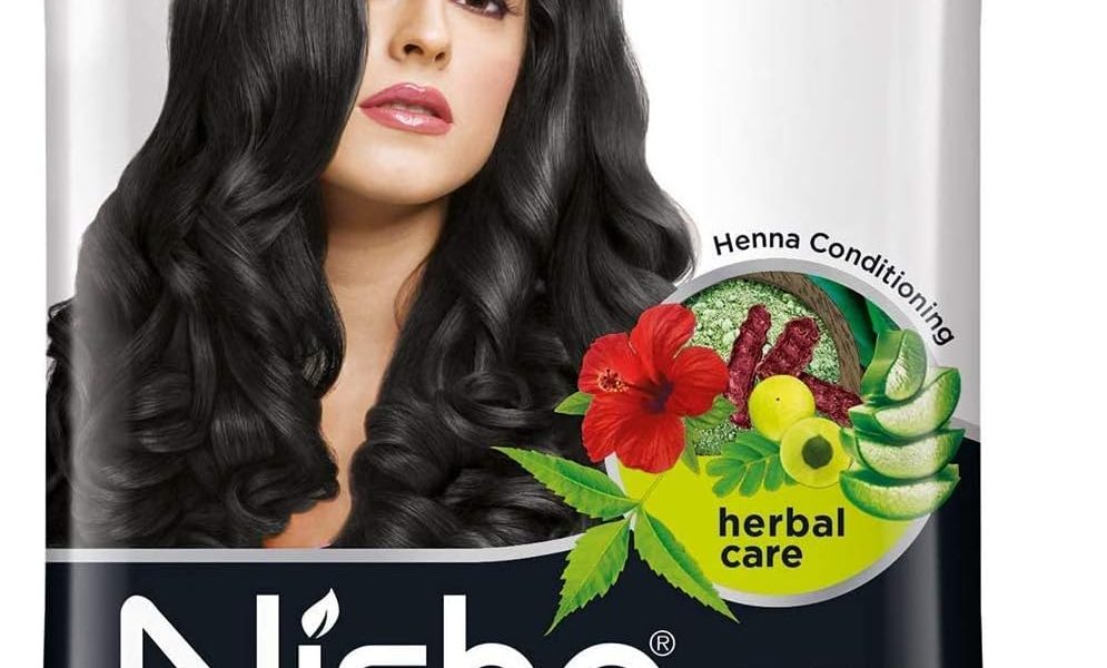 Natural Color Hair Henna Powder (Natural Black) 10G Pack of 10 by Nisha, – 8.99
