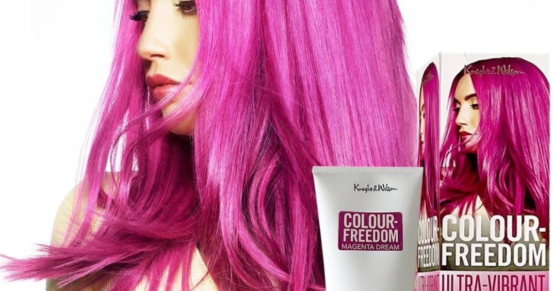 Knight & Wilson Colour-Freedom 150ml Magenta Dream Purple Semi-Permanent Hair Colour – Ultra-Vibrant Vegan Friendly Colour Mask with Shine Booster Complex – Ammonia Free Colour Lasts Up To 6-10 Washes, – 7.99