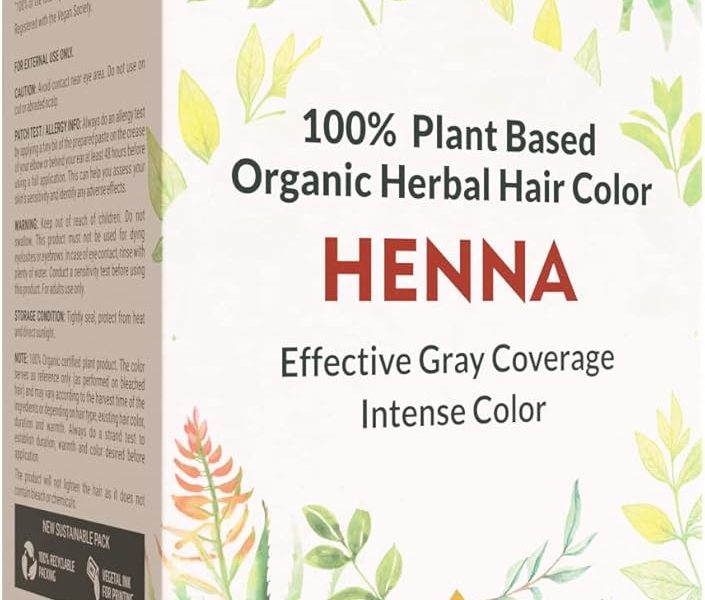 Vegan Hair Dye 100% Organic Henna Fair Trade, – 12.64