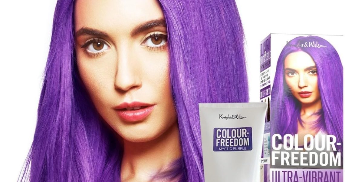 Knight & Wilson Colour-Freedom 150ml Mystic Purple Semi-Permanent Hair Colour – Ultra-Vibrant Vegan Friendly Colour Mask with Shine Booster Complex – Ammonia Free Colour Lasts Up To 6-10 Washes, – 7.99