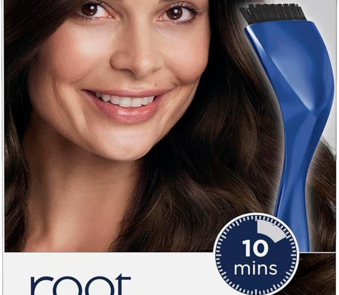 Clairol Root Touch-Up Permanent Hair Dye, 4 Dark Brown (Packing May Vary), –
