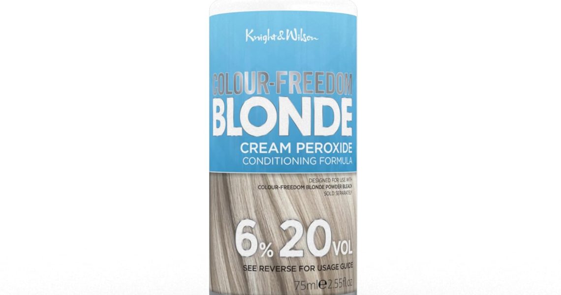Knight & Wilson Colour Freedom Blonde Developer 6% 20VOL. Permanent lightening high lift Cream Developer For use with Colour Freedom Ultra Lifting Powder Bleach. 75ml, – 1.98
