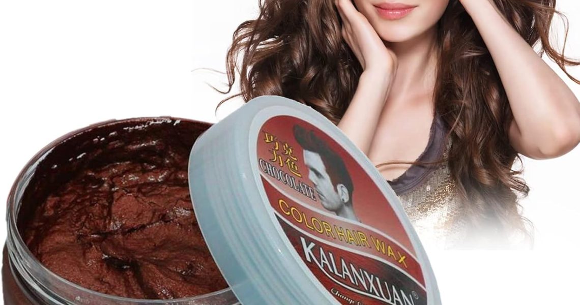 Hair Wax Colour, Chocolate Hair Spray Temporary, Temporary Hair Dye, Temporary Hair Colour Instant Styling, Natural Hairstyle Color Pomade, Styling Hair Clays for Men, Women, Party, Cosplay, Christmas, –