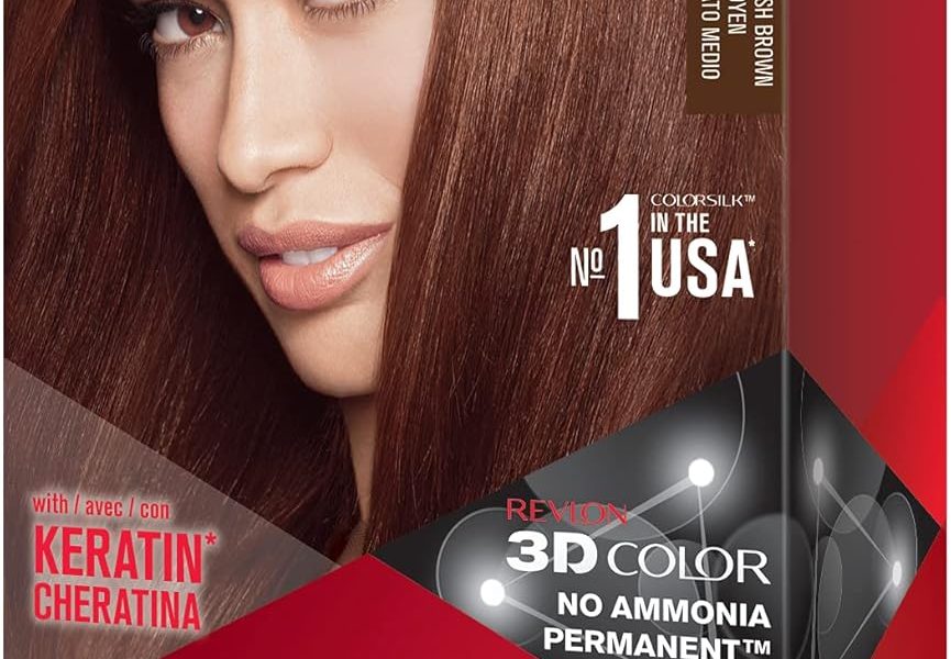 REVLON COLORSILK PERMANENT HAIR COLOUR MEDIUM RED BROWN 44, – 8.32