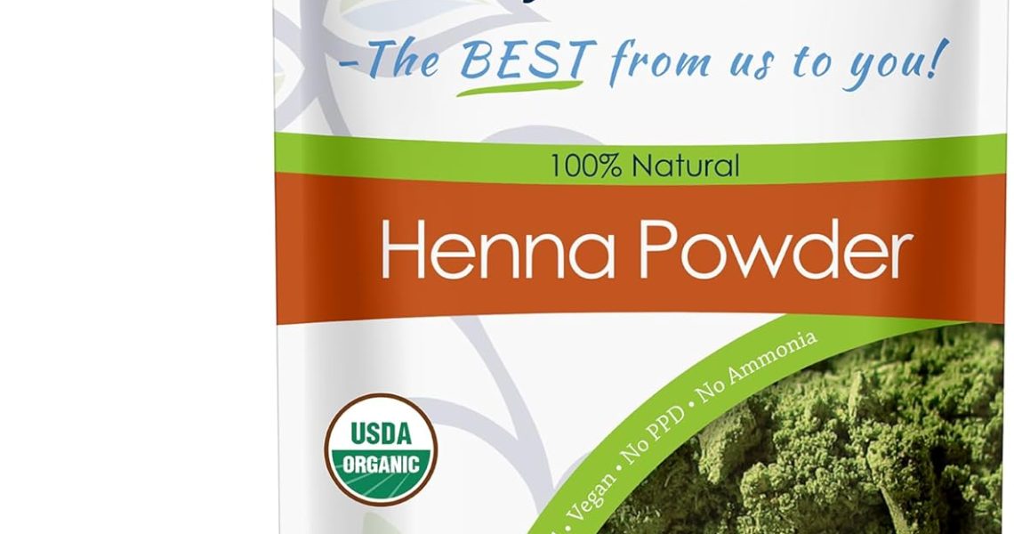 Davis Finest Organic Henna Hair Dye 250g, Natural Hair Color, No Chemicals, Vegan, – 9.99