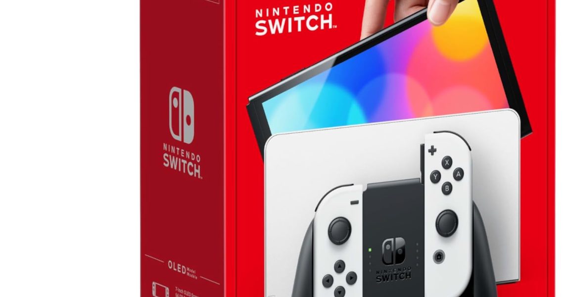 Nintendo Switch (OLED Model) – White, – 229.50