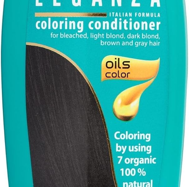 Leganza Hair Coloring Conditioner Natural Balm Color Black Tulip N 20 | Enriched with 7 Natural Oils | Ammonia, PPD and Paraben Free | 150 ml, – 8.39