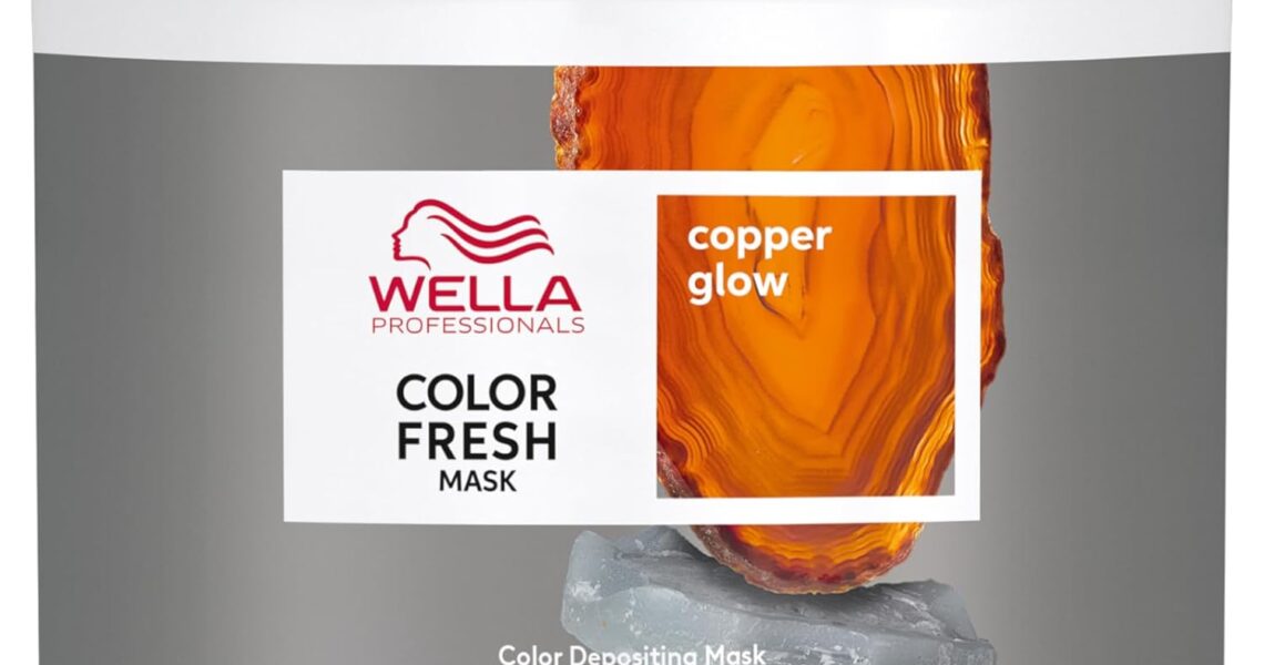 Wella Professional Color Fresh Mask, Temporary Hair Color Refresh Treatment, Semi-Permanent Hair Dye, Hair Gloss Treatment, Copper Glow, 500 ml, – 24.19