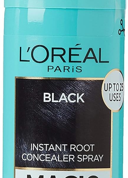 L’Oreal Paris Magic Retouch Root Touch Up Hair Colour, Black, Pack of 3, – 23.41