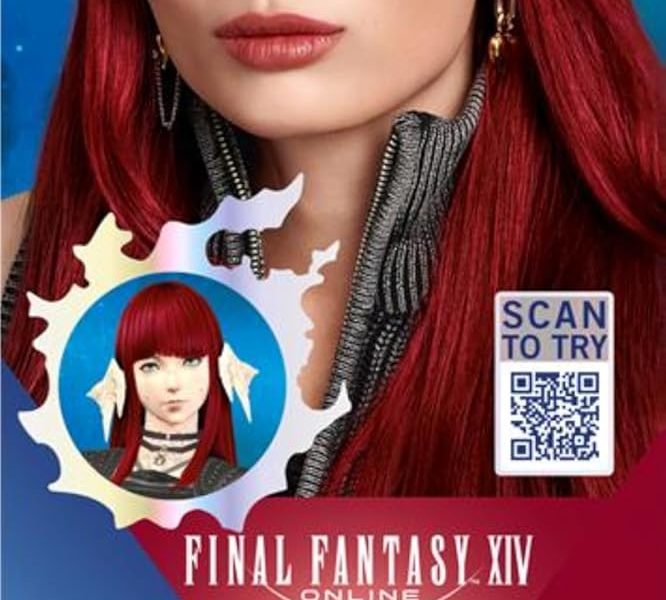Schwarzkopf LIVE Ultra Brights or Pastels Dark Red 026 Shade, Semi-Permanent Red Hair Dye, FINAL FANTASY XIV Online x Live, Vibrant Hair Dye Kit Lasts Up to 15 Washes, – 7.00