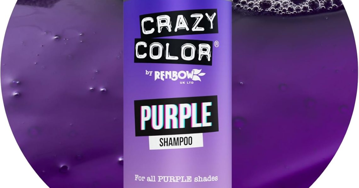 Crazy Color Purple Shampoo for Purple Hair | Maintain, Refresh and Color Protect Purple Hair | For All Purple Hair Types: Lilac, Violet, and Pastel Blue. Vegan, Cruelty & Sulphate Free, 250ml, – 17.59