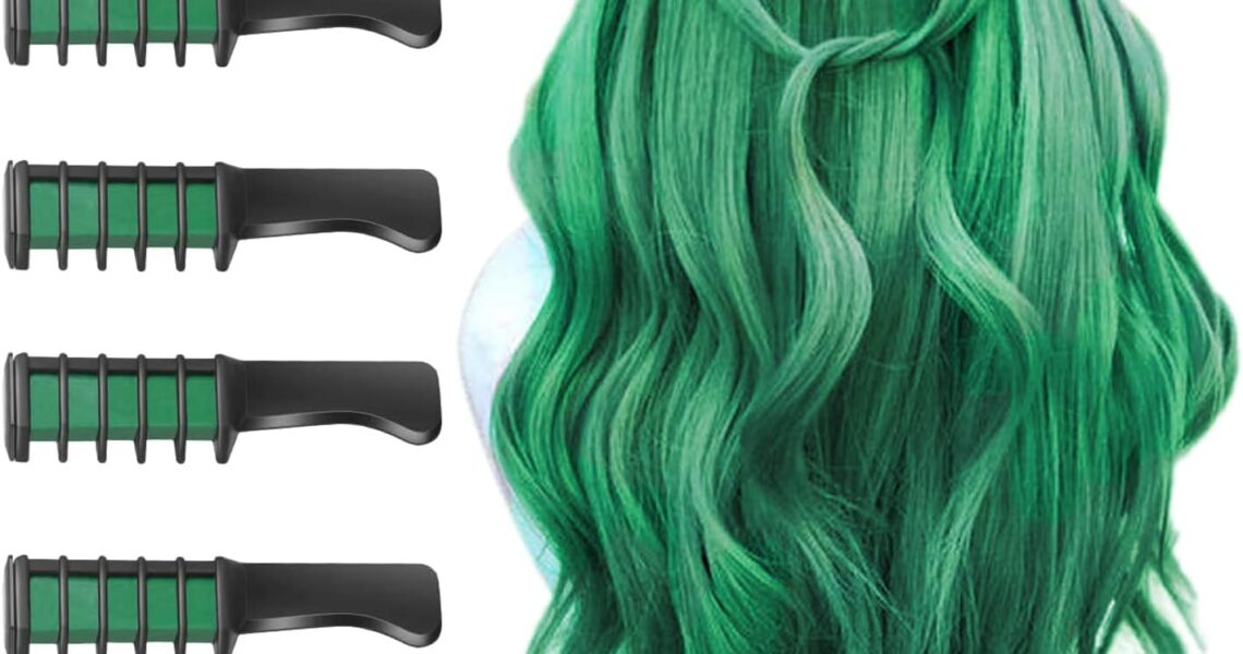 Hair Chalk for Kids Girls, MSDADA Temporary Hair Color Dye for Kids Gifts for Girls Age 6 7 8 9 10-12+Colour Hairspray for Birthday St. Patrick’s Day Children’s Day Halloween Party Cosplay DIY(Green), – 9.99